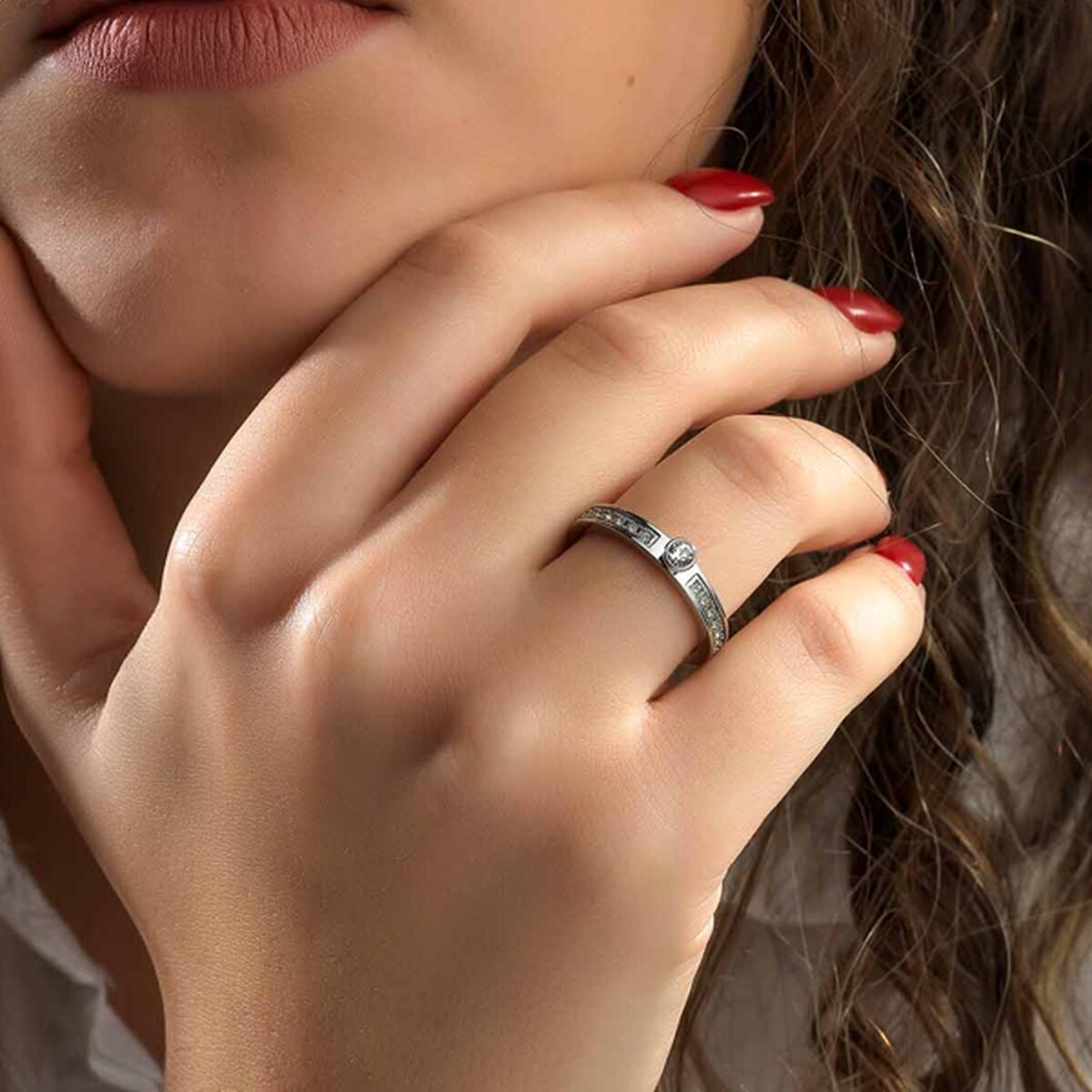 Ring til kvinder AN Jewels AR.R1NS01SC-7 7